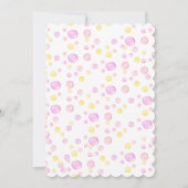 ハッパーソナライズされたプファーストバースデーラバーダックガール 招待状 (裏面)