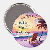 ハッパーソナライズされたププレイスカスタムロケーション マグネット (正面/裏面)