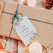 ハッパーソナライズされたプホリデーズウォーターカラーギフトラベル ギフトタグ