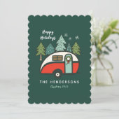 ハッパーソナライズされたプホリデーズキャンパー シーズンカード (スタンド正面)