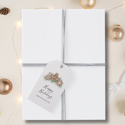 ハッパーソナライズされたプホリデーズクッキー ギフトタグ