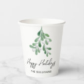 ハッパーソナライズされたプホリデーズミスタントー 紙コップ (正面)