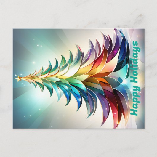 ハッパーソナライズされたプホリデー葉書。クリスマス ポストカード (正面)