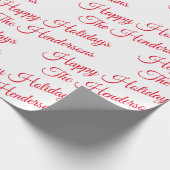 ハッパーソナライズされたプホリデー ラッピングペーパー (角)