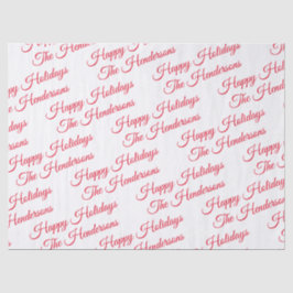 ハッパーソナライズされたプホリデー 薄葉紙