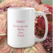 ハッパーソナライズされたプマザーズデイウォーターバラ コーヒーマグカップ