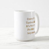 ハッパーソナライズされたプリタイアウォーターカラービーチ コーヒーマグカップ (正面右)