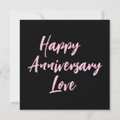 ハッパーソナライズされたプ感謝してい記念日のカード。 招待状 (裏面)