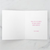 ハッパーソナライズされたモダンプマザーズタイポグラフィ カード (内部)