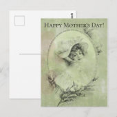 ハッビクトリアントヴェルディグリスグリーンの女性 ポストカード (正面/裏面)