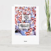 ハッピおもしろいークリスマス シーズンカード (裏面)