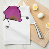 ハッピィおもしろいキッズカップルスケッチドードルマンガ キッチンタオル (四つ折り)