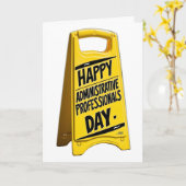 ハッピィ行政専門職の日黄色の看板 カード (黄色い花)