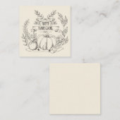 ハッピィ・サンクスギビング ノートカード (正面/裏面)