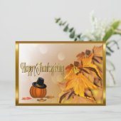 ハッピィ・サンクスギヴィングデー 招待状 (スタンド正面)