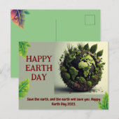 ハッピイアースデイバーサデー ポストカード (正面/裏面)