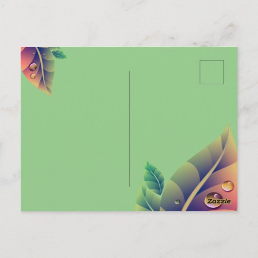 ハッピイアースデイバーサデー ポストカード (裏面)