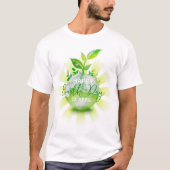 ハッピイアースデイ2026 惑星を救おう Tシャツ (正面)