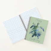 ハッピイアースデイ　カメのデザイン ノートブック (内部)