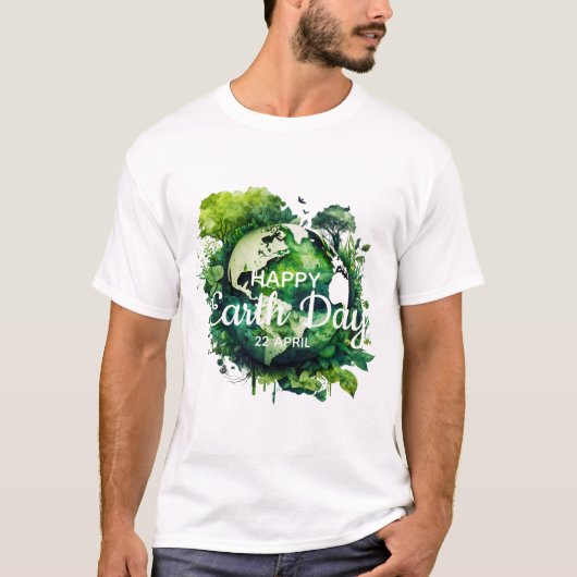 ハッピイアースデー2026 祝賀 Tシャツ (正面)