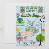 ハッピイアースデー ゴープラネット 今日はあなたの地球の日 シーズンカード (正面/裏面)