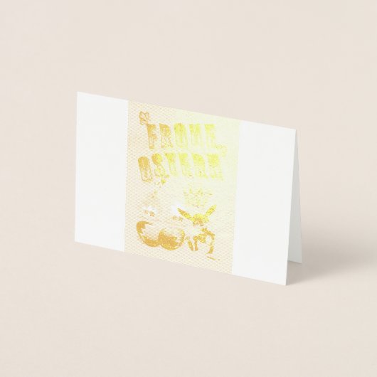 ハッピイイースター 箔カード (正面)