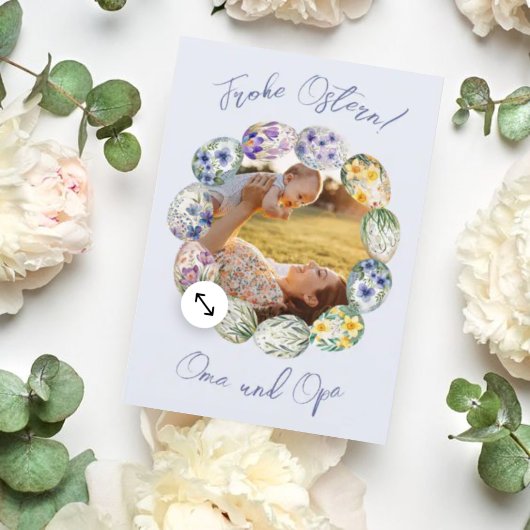 ハッピイースターのイースターカード写真カード カード