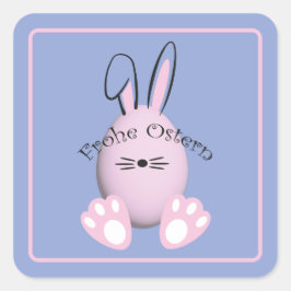 ハッピイースター おめでとう Happy Easter スクエアシール