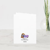 ハッピイースター ダックスフンド イースターバニー カード (裏面)