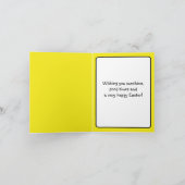 ハッピイースター、ピックルボールとウサギ カード (内部)