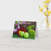 ハッピイースター、ピックルボールプレーヤーさん！ カード (黄色い花)