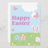ハッピイースター 招待状 (正面/裏面)