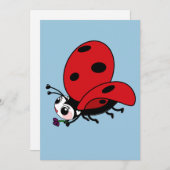 ハッピウイングレディバグ 招待状 (正面/裏面)