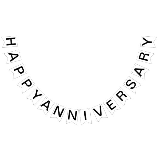 ハッピカスタムーアニバリーフラグバンティング バンティングフラッグ (全)