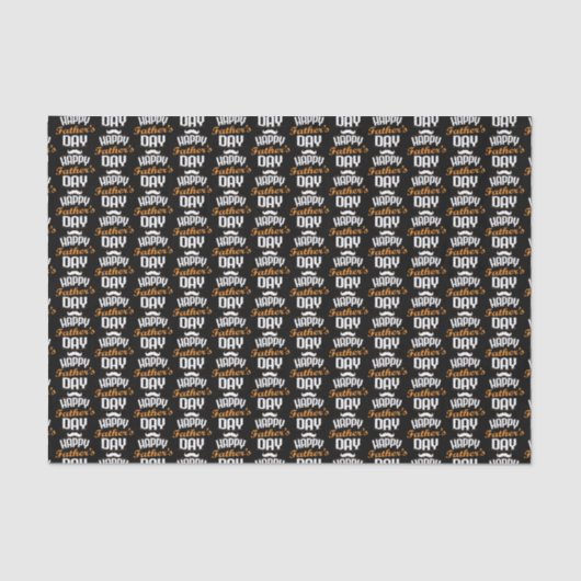 ハッピカッコいいー・ファザー・デイの言葉で並べられたアート  薄葉紙 (正面)