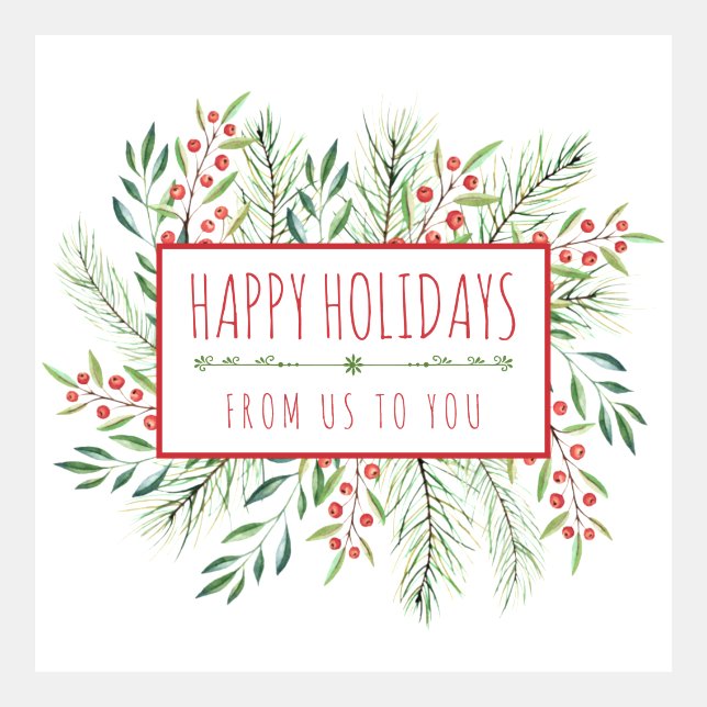 ハッピシンプルーホリデーズビジネスグリーティ企業のング (正面)