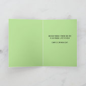 ハッピセントパトリックデー友達かわいい猫のレプラコーン シーズンカード (内部)