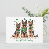 ハッピセントパトリックデー!ドイツ牧羊犬 シーズンカード (スタンド正面)