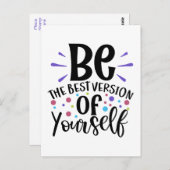 ハッピネス成功態度こんにちはやる気を起こさせる ポストカード (正面/裏面)