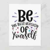 ハッピネス成功態度こんにちはやる気を起こさせる ポストカード (正面)