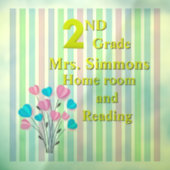 ハッピネス ２年生 学校 窓用シール ウィンドウサイン (シート3)