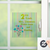 ハッピネス ２年生 学校 窓用シール ウィンドウサイン (ホーム)