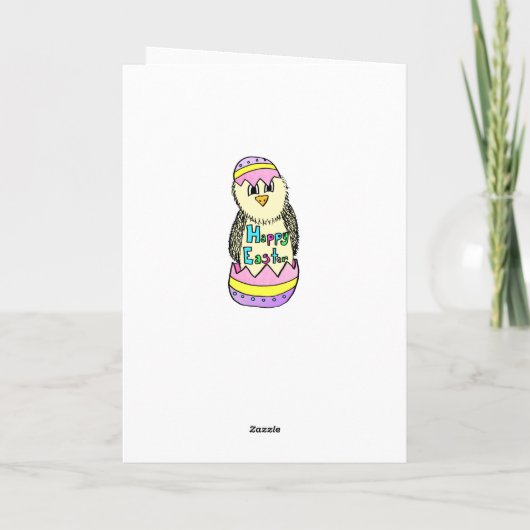 ハッピパーソナライズされたーファーストイースター男の赤ちゃんカード シーズンカード (裏面)