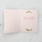 ハッピパーソナライズされたー14誕生日かわいいナマケモノ娘 カード (内部)