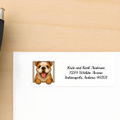 ハッピブルドッグ差出人住所 ラベル