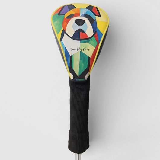 ハッピブルドッグ02 - Kaori ゴルフヘッドカバー (正面)