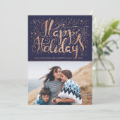 ハッピモダンーホリデーズゴールドフォフェイクイル写真 シーズンカード (スタンド正面)