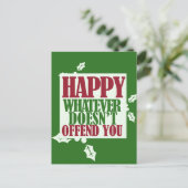 ハッピンおもしろいグホリデーVSメリークリスマスユーモア シーズンポストカード (スタンド正面)