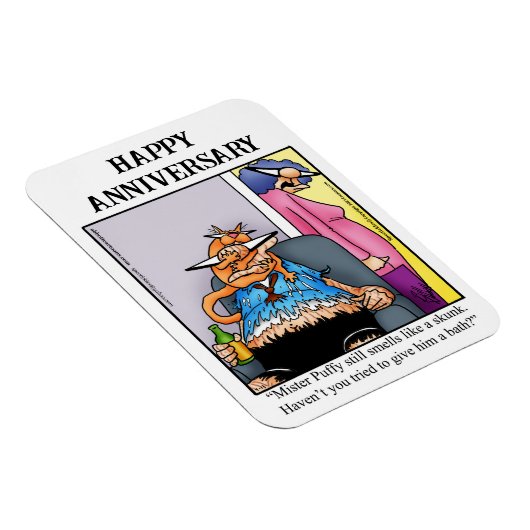 ハッピンおもしろいバーアニバーサリーマグネットギフト マグネット (右側)