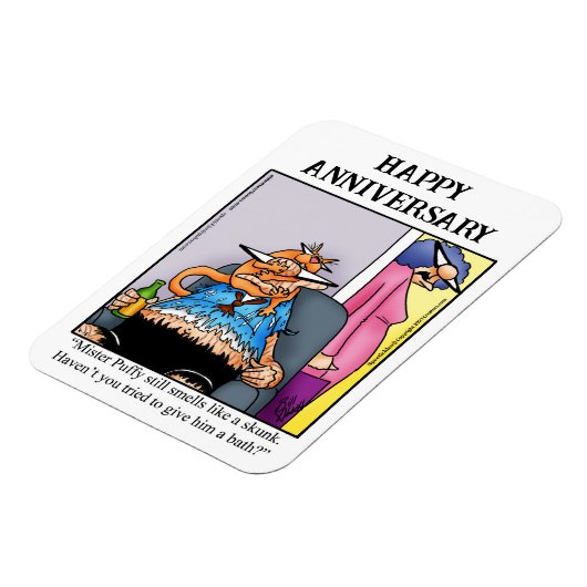 ハッピンおもしろいバーアニバーサリーマグネットギフト マグネット (左側)